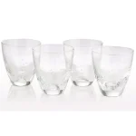 Abigails Rain Drop 8 oz. Clear Double Old-Fashioned Glass Set, Set of 4 thumbnail 2