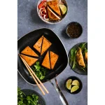 GRANITESTONE 9.5 in. Aluminum Diamond Infused Non-Stick Square Fry Pan, Charcoal thumbnail 4