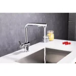 Vanity Art Single-Handle Pull Out Kitchen Faucet, Polished Chrome, Classic Style thumbnail 7
