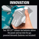 Makita 18V X2 LXT 36V Cordless Blower and 14 in. Chainsaw Combo Kit with (2) 5.0 Ah Batteries and Charger thumbnail 5