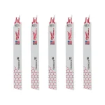 Milwaukee TORCH 9 in. 18 TPI Metal Cutting Reciprocating Saw Blades, 5-Pack thumbnail 1