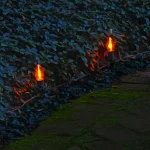 LUMABASE Electric Orange Halloween Pathway Lights with 8 Flickering Flame Effect Bulbs thumbnail 3