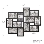Lavish Home 12-Opening Black Matte Collage Picture Frame, 4 x 6 in. Photo Display thumbnail 2