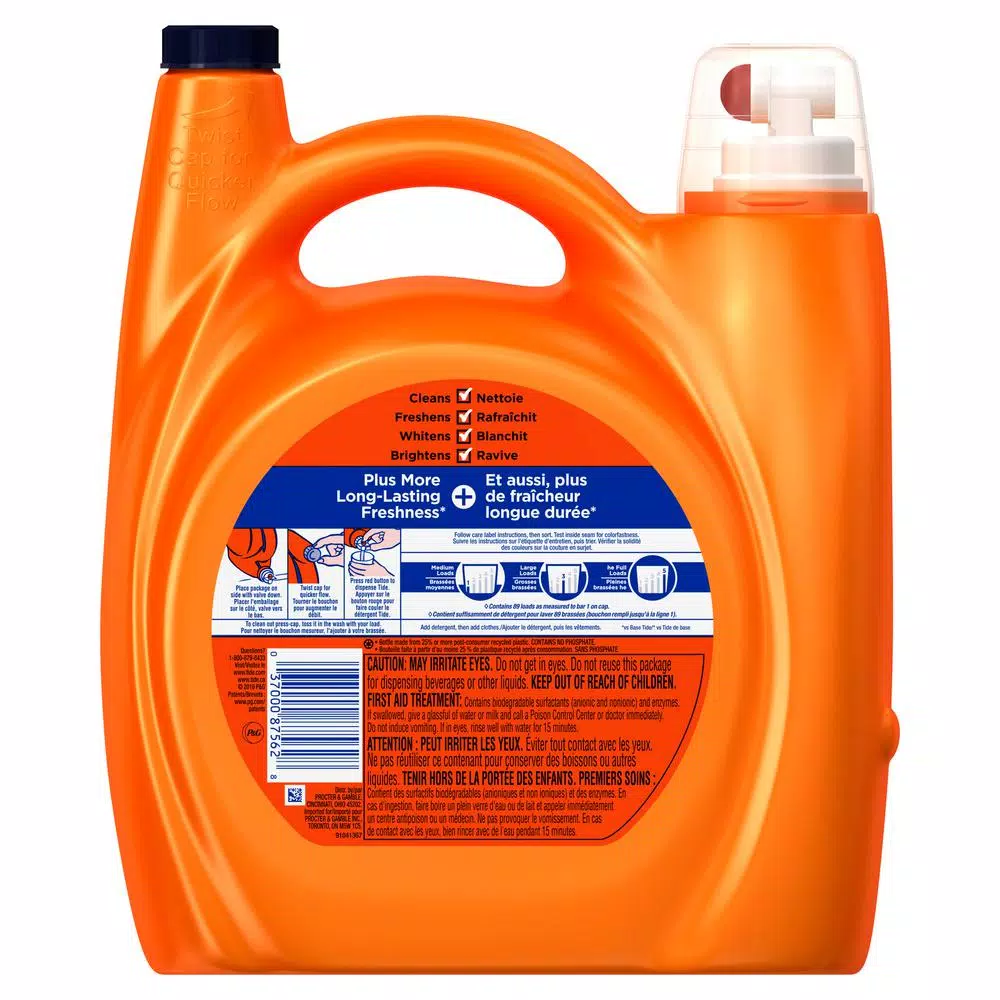 Tide Plus Febreze Spring and Renewal Liquid Laundry Detergent (72 Loads) and Downy April Fresh Fabric Softener (60 Loads)