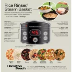 Hamilton Beach 14-Cup Stainless Steel Rice and Hot Cereal Cooker thumbnail 3