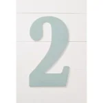 Jeff McWilliams Designs 18 in. Oversized Unfinished Wood Number 2 - Industrial Style Wall Decor thumbnail 2
