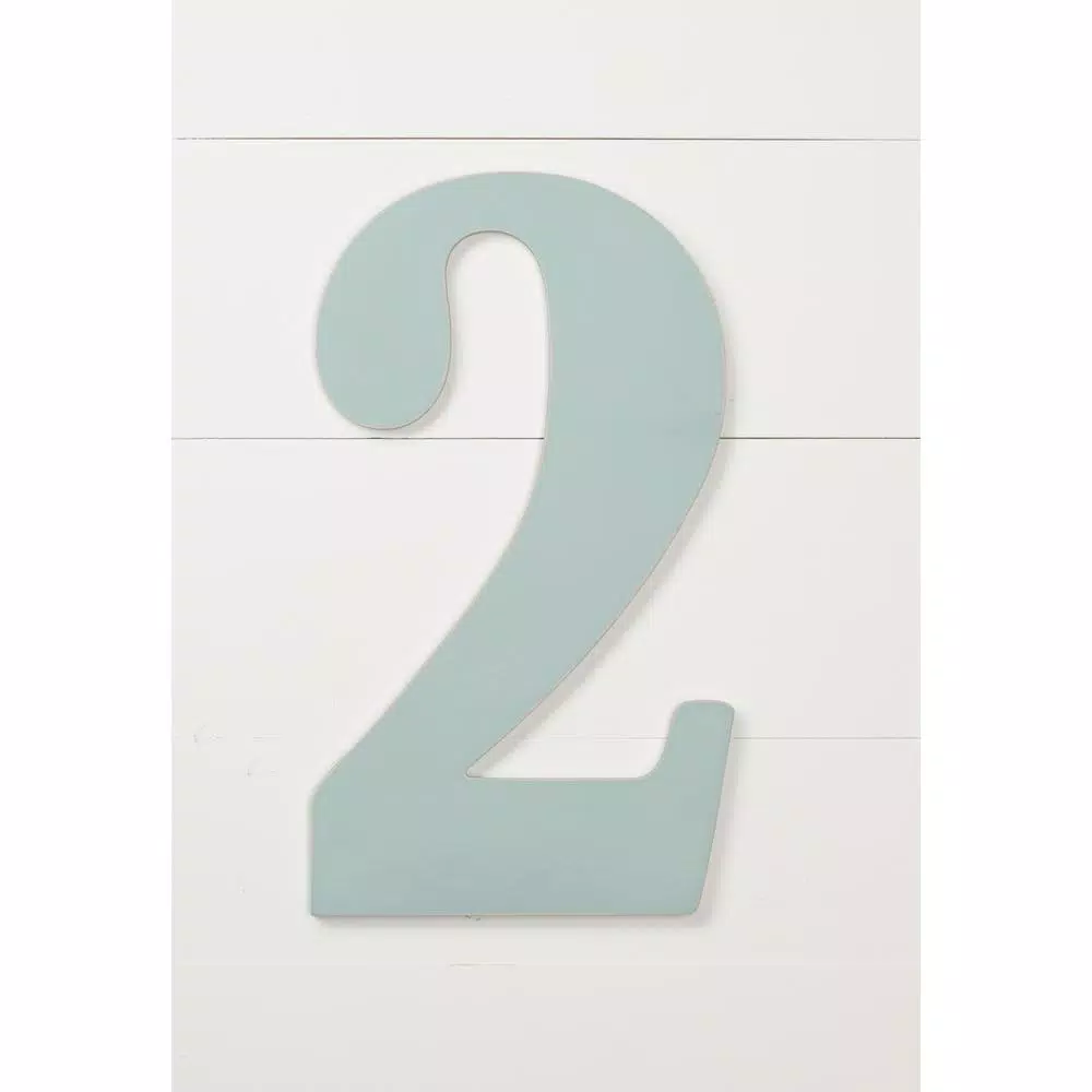 Jeff McWilliams Designs 18 in. Oversized Unfinished Wood Number 2 - Industrial Style Wall Decor