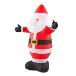 Home Accents Holiday 3.5 ft. Airblown Inflatables Santa Claus Christmas Decoration with LED Lights thumbnail 3
