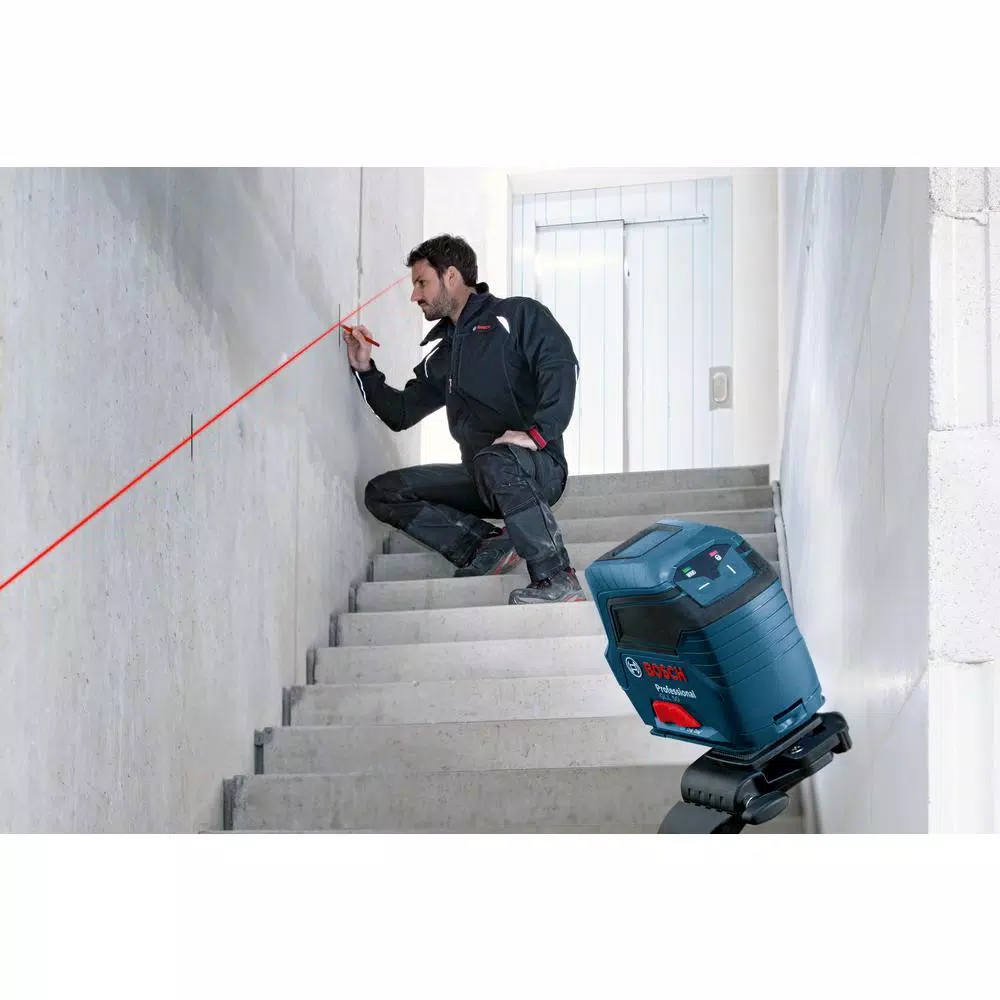 Bosch GLM 50 CX Laser Distance Measurer with Bluetooth & GLL 50 Cross Line Laser Level Kit