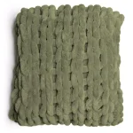 DONNA SHARP Olive Chenille Chunky Knit Throw Blanket, 40 x 50 in thumbnail 2