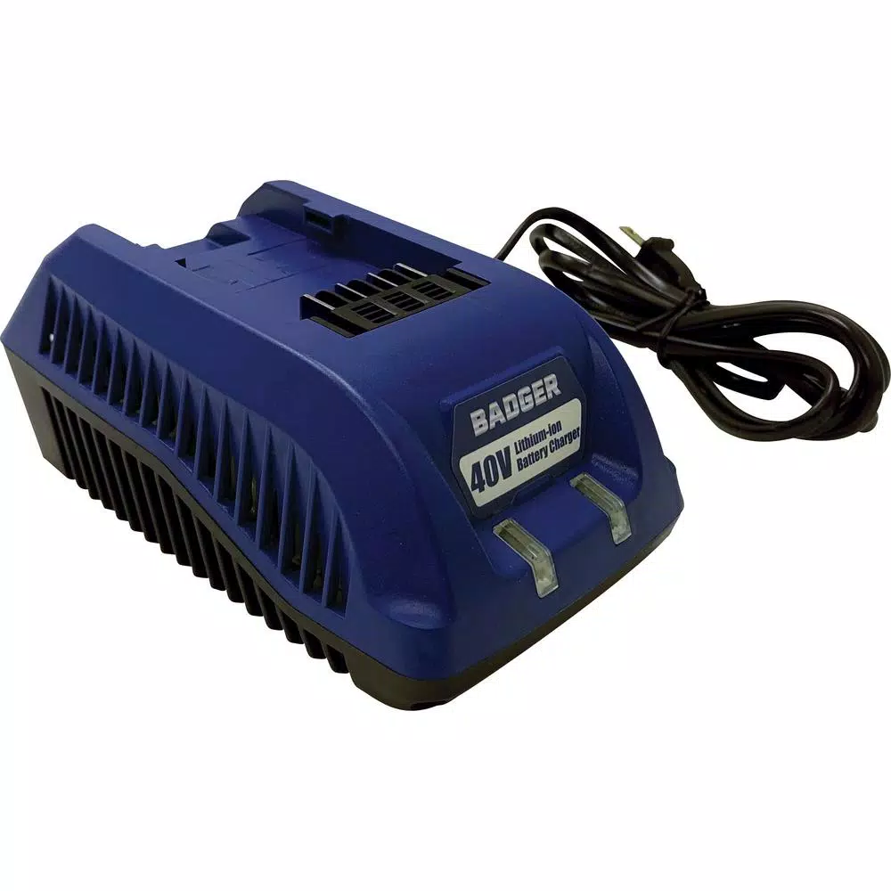 BADGER 40V Cordless Brushless Axial Blower with 4.0 Ah Battery and Charger, 500 CFM, 150 MPH