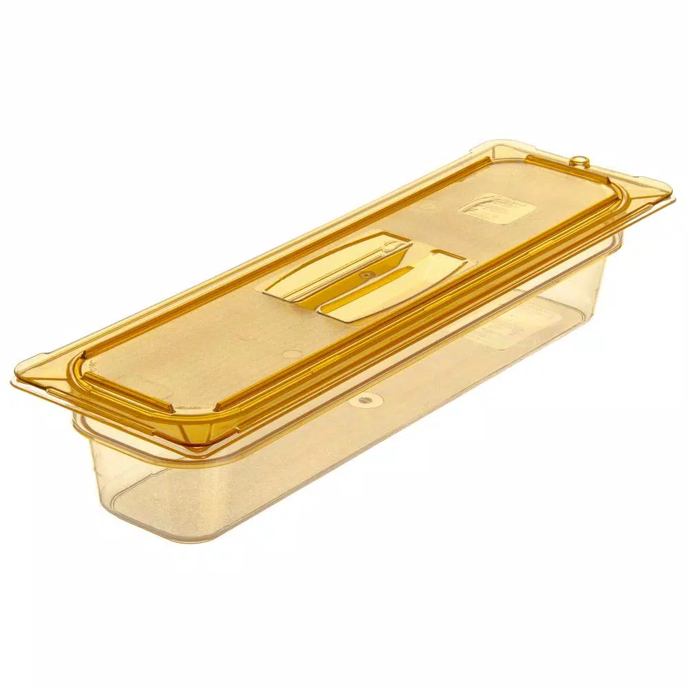 Carlisle StorPlus Amber Flat Lids for 1/2 in. High-Heat Food Pans (Set of 6)