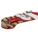 Glitzhome 22 in. 3D Cat Hooked Christmas Stockings, 2-Pack thumbnail 3