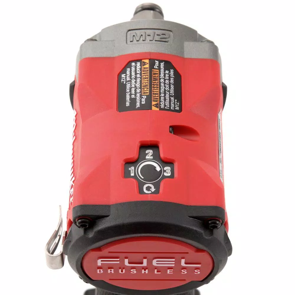 Milwaukee M12 FUEL 1/2 in. Stubby Brushless Cordless Impact Wrench with 2.0 Ah Battery