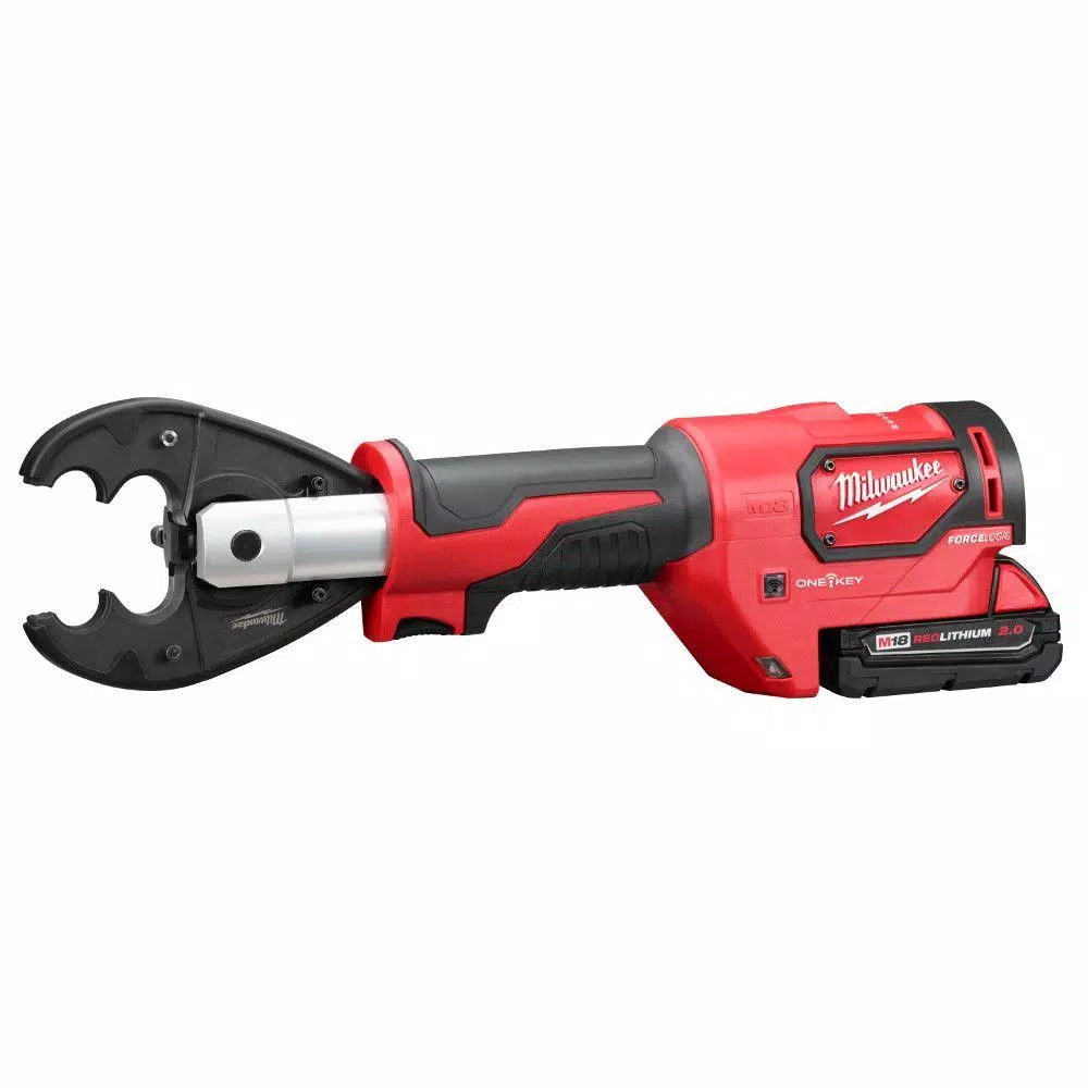 Milwaukee M18 FORCE LOGIC 6-Ton Cordless Utility Crimping Kit with D3 Grooves and Fixed O Die