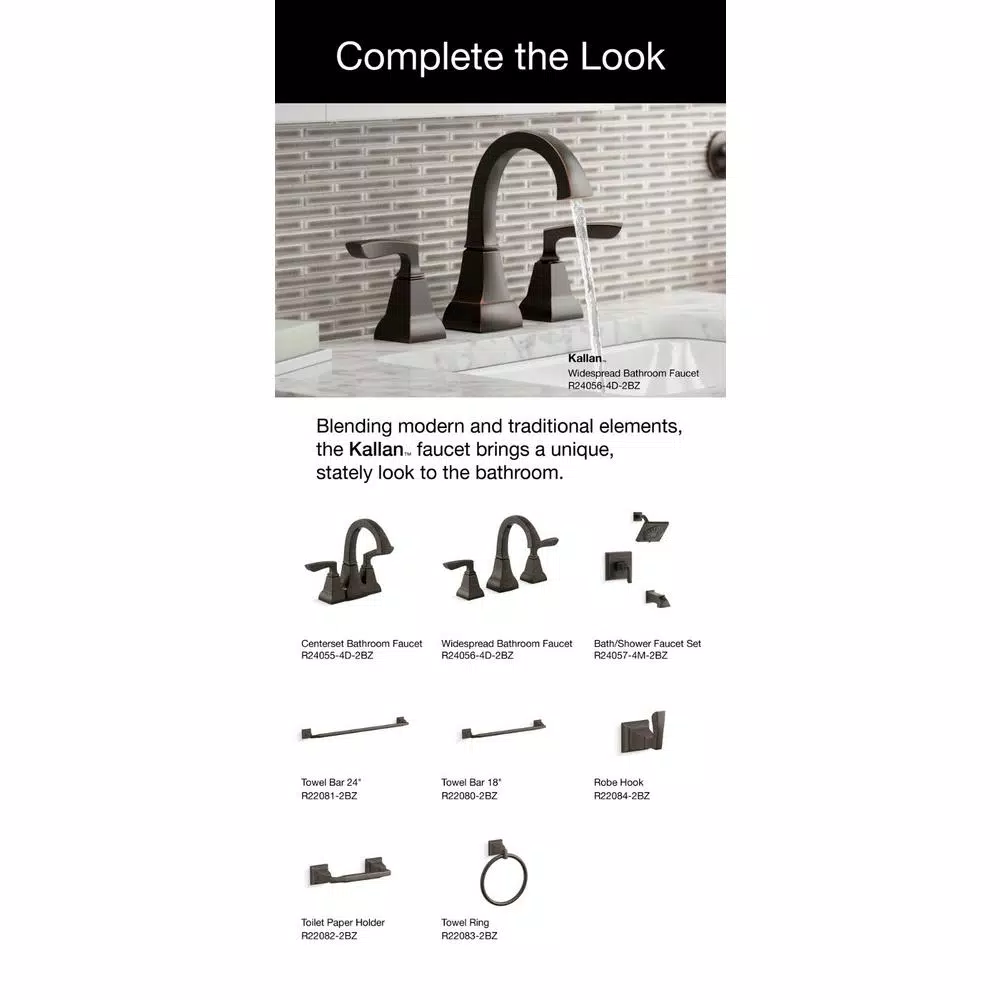 KOHLER Kallan 24 in. Single Towel Bar, Oil-Rubbed Bronze