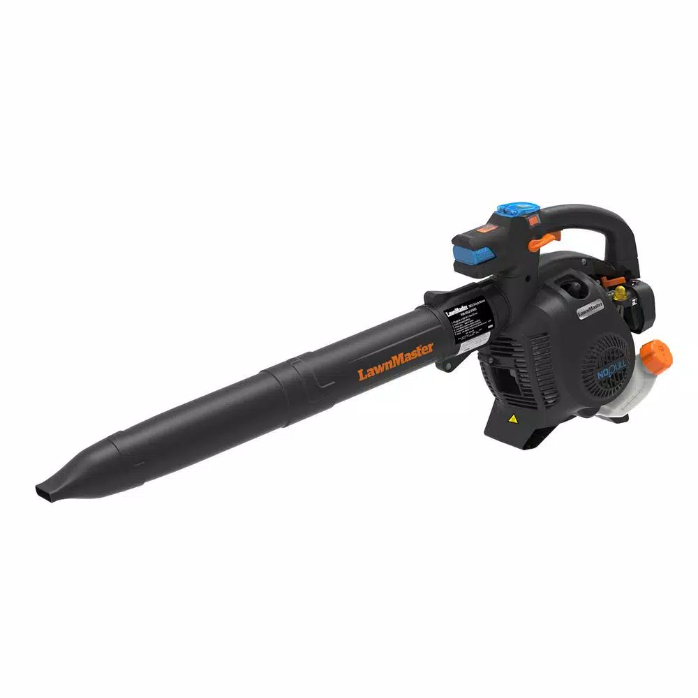 Lawnmaster NO-PULL 26cc Gas Handheld Leaf Blower, 200 MPH, 370 CFM, Electric Start