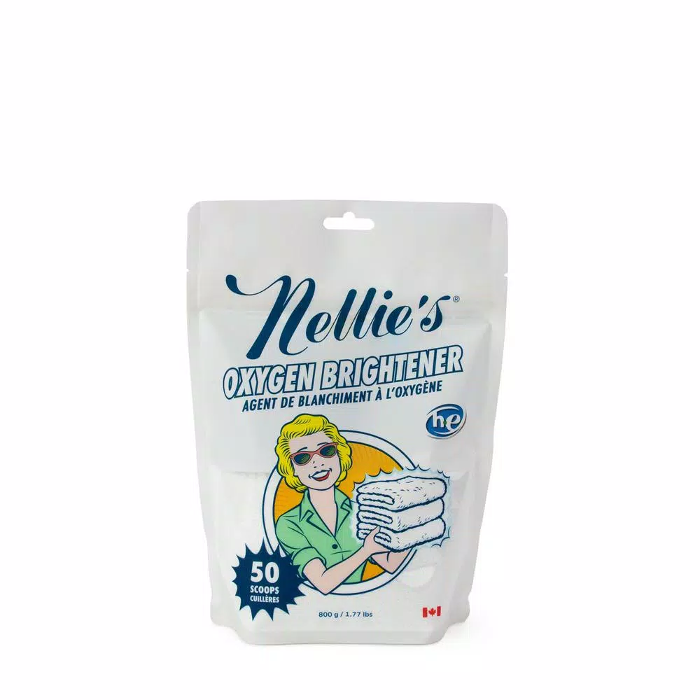 Nellie's Oxygen Brightener Fabric Stain Remover Powder, 1.8 kg