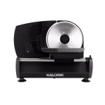 Unbranded Kalorik 200W Professional Food Slicer with 7.5 in. Stainless Steel Serrated Blade, Black thumbnail 3