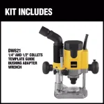 DEWALT DW621 2 HP Electronic Variable Speed Plunge Router thumbnail 2