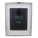 Northlight Modern Silver Metal 8 x 10 Inch Picture Frame - Vertical Wall or Tabletop Display thumbnail 1