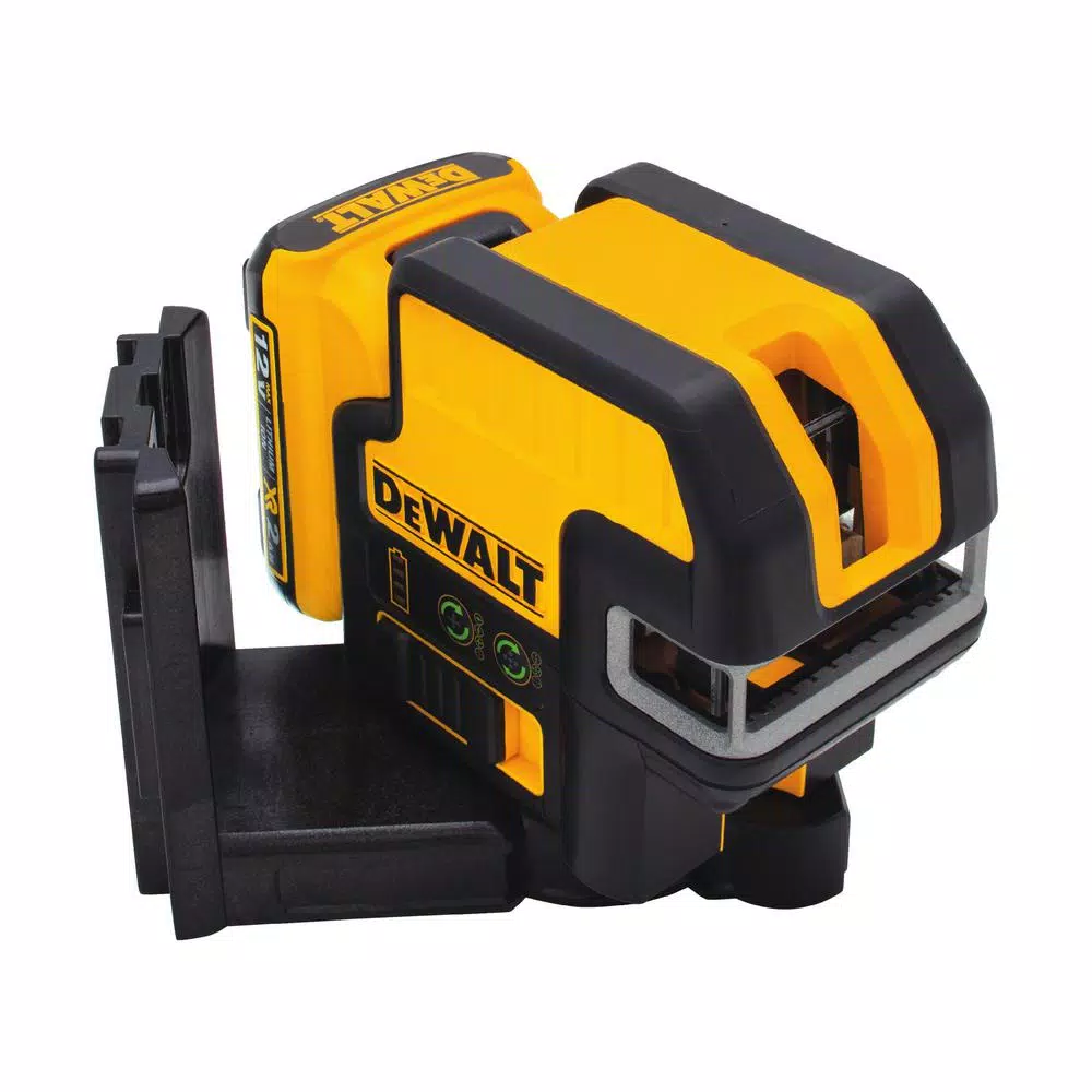 DEWALT 12V MAX Green Self-Leveling 5-Spot & Cross Line Laser Kit with 2Ah Battery, Charger & TSTAK Case