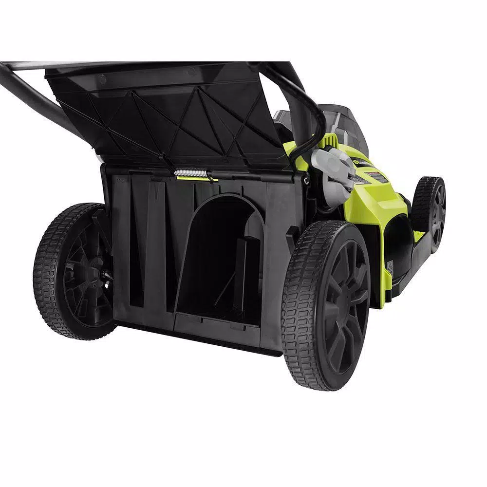 RYOBI 16 in. ONE+ 18V Lithium-Ion Hybrid Walk Behind Push Lawn Mower with (2) 4.0 Ah Batteries and Charger