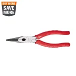 Milwaukee 8 in. Long Nose Pliers with Reaming Ridges and Fish Tape Puller thumbnail 1