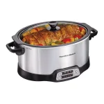 Hamilton Beach 6 Qt. Stovetop Sear and Cook Programmable Slow Cooker, Stainless Steel thumbnail 1