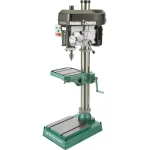 Grizzly Industrial Heavy-Duty Drill Press with Auto Downfeed, 2 HP Motor, 12 Speeds, R-8 Spindle thumbnail 1