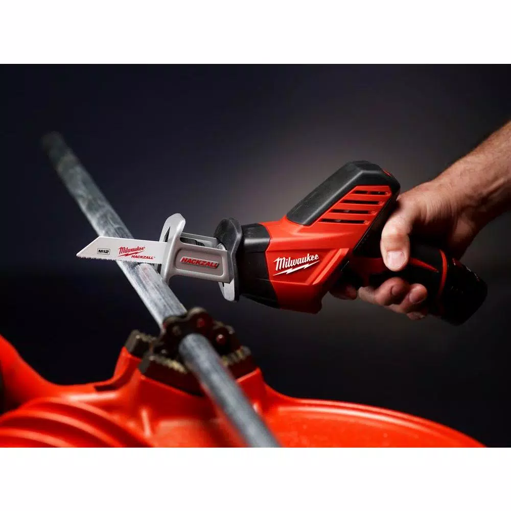 Milwaukee M12 12V Lithium-Ion HACKZALL Cordless Reciprocating Saw Kit with 2 1.5 Ah Batteries, Charger & Case