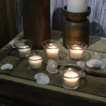 Stonebriar Collection Stonebriar Unscented White Paraffin Tealight Candles, Clear Cup, 48-Pack thumbnail 1