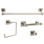 Design House Karsen 4-Piece Bathroom Hardware Accessory Kit, Polished Chrome thumbnail 1