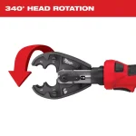 Milwaukee M18 FORCE LOGIC 6-Ton Cordless Utility Crimping Kit with BG-D3 Jaw thumbnail 5