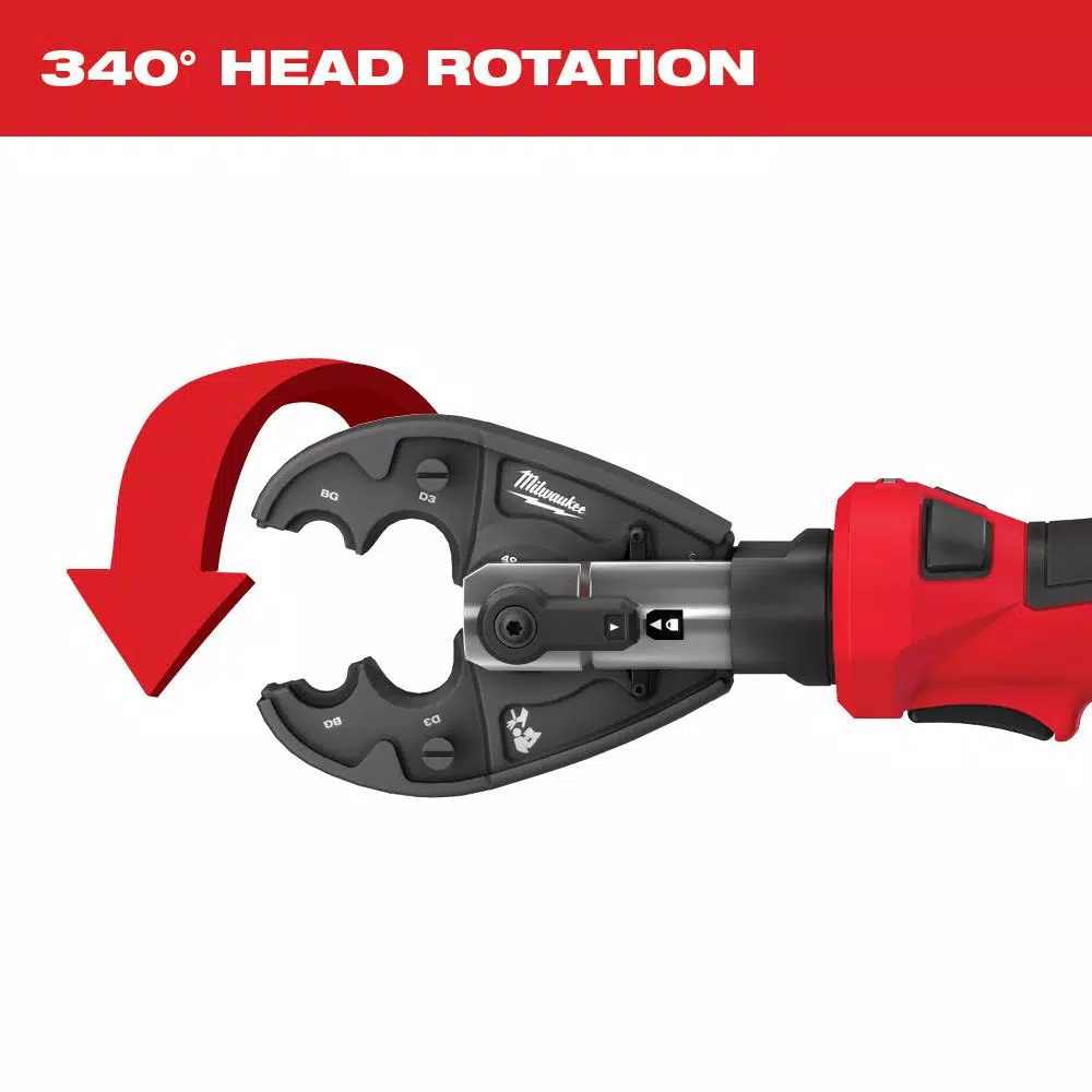 Milwaukee M18 FORCE LOGIC 6-Ton Cordless Utility Crimping Kit with BG-D3 Jaw