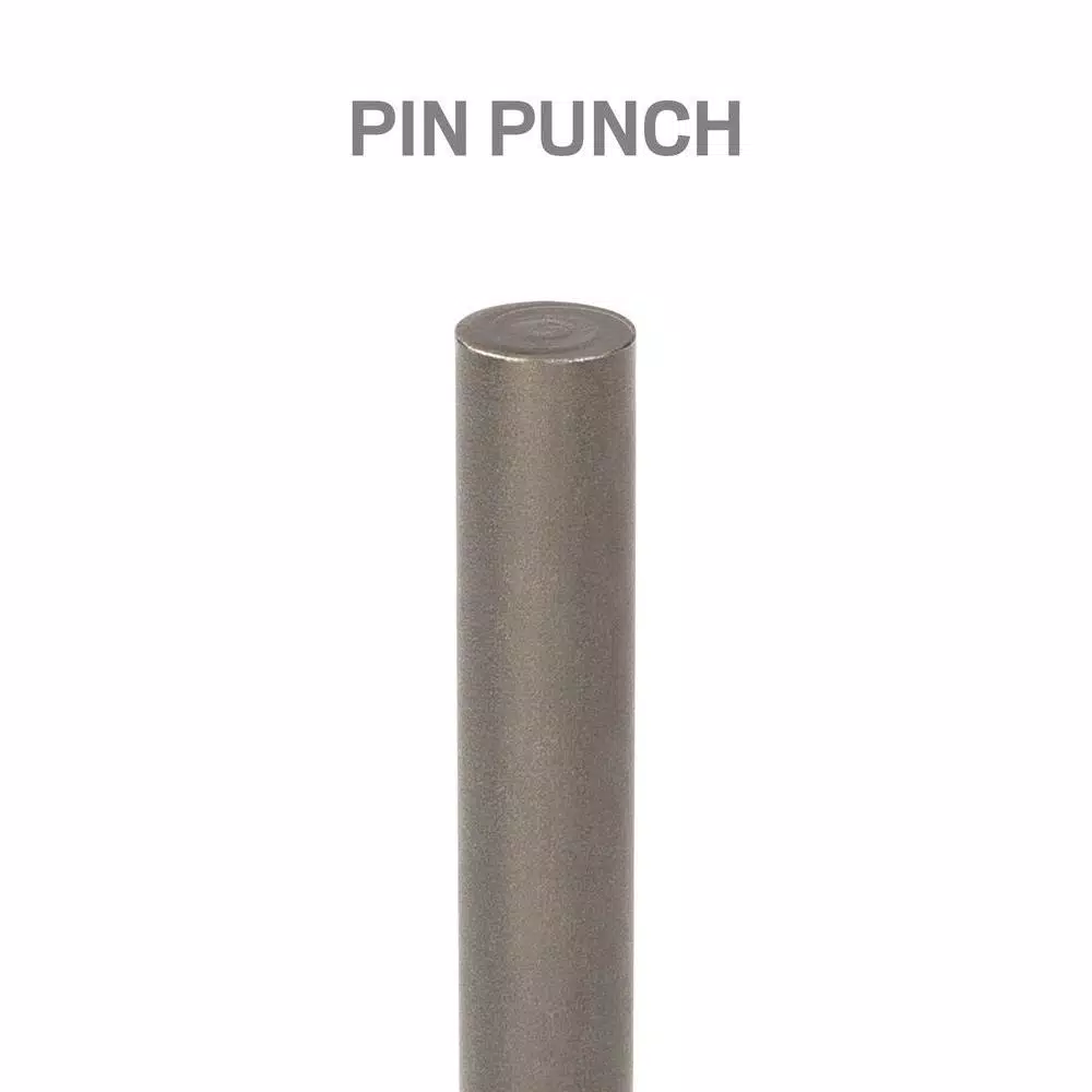 TEKTON 7-Piece Pin Punch Set, 1/16 in. to 1/4 in. with Walnut Bench Block