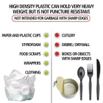 Unbranded Clear Source Reduction SCR Trash Bags, 20-30 Gallon, Clear, 500 Count thumbnail 4
