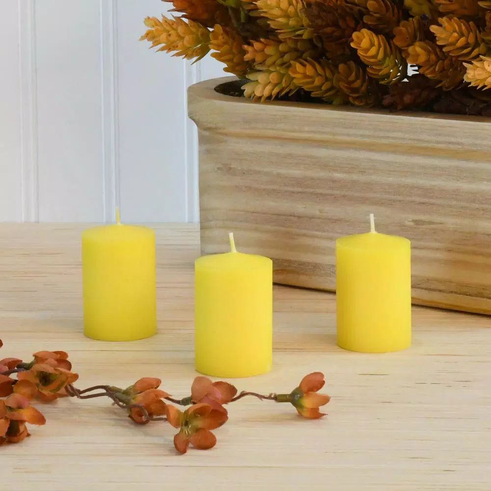 LUMABASE Citronella Scented Votive Candles, 36 Pack, Yellow Paraffin Wax