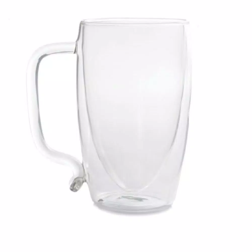 Starfrit 17 oz. Double-Wall Borosilicate Glass Beer Mug