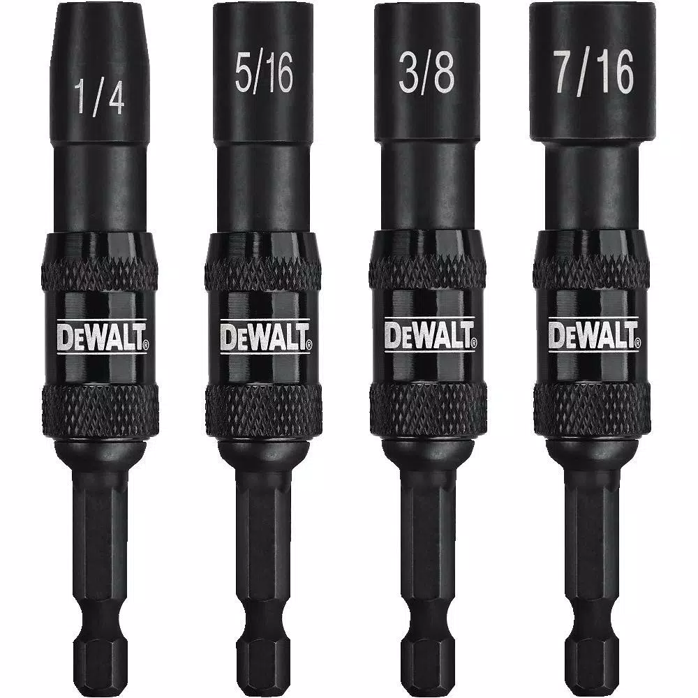 DEWALT 4-Piece Magnetic Pivoting Nut Driver Set for Impact Drivers