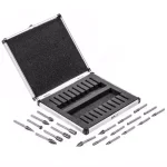 Stark 20-Piece Double Cut Carbide Rotary Burr Set with 1/4 in. Shank, Includes Carrying Case thumbnail 2