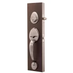 Copper Creek Colonial Handleset with Waverlie Lever Trim, Antique Nickel thumbnail 2