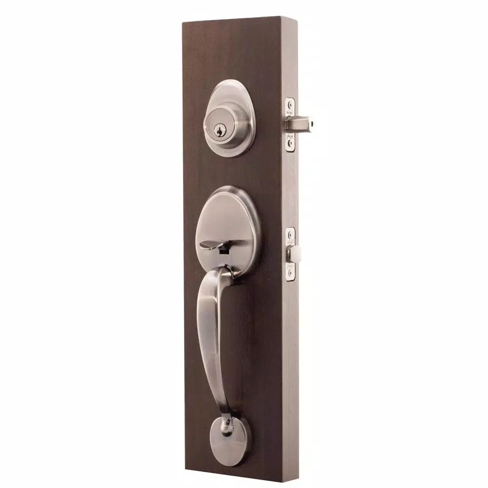 Copper Creek Colonial Handleset with Waverlie Lever Trim, Antique Nickel