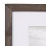 DesignOvation Gallery Wood Picture Frame Set, Gray, 8x10 in. (Matted to 5x7 in.), Set of 4 thumbnail 4