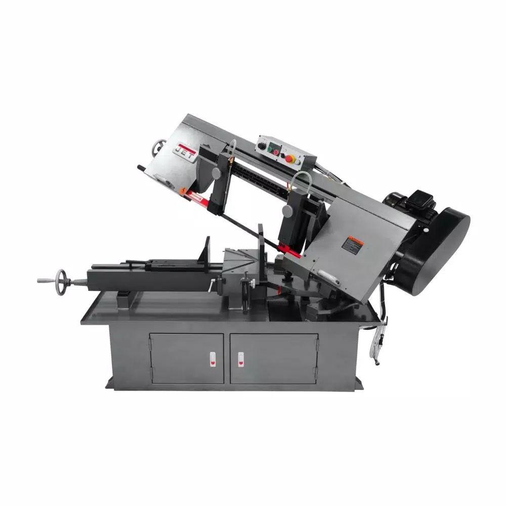 Jet 10 in. x 18 in. Horizontal Dual Mitering Bandsaw, 2 HP, 230V, 3-Phase