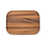 Ironwood Acacia Wood Small Steak Board - Handcrafted Rectangular Cutting Board thumbnail 1