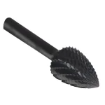 Drill America Solid Carbide Tree Pointed End Rotary Burr Bit, 1/2 in. x 3/4 in., 1/4 in. Shank thumbnail 2