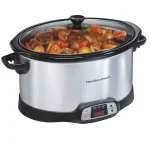 Hamilton Beach 8 Qt. Programmable Stainless Steel Slow Cooker with Timer and Temperature Settings thumbnail 5