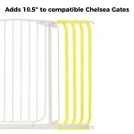 Dreambaby 10.5 in. Gate Extension for Chelsea Extra Tall Child Safety Gates, White thumbnail 2
