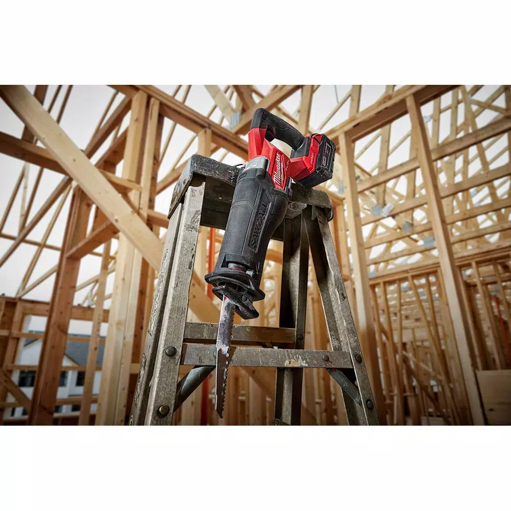 Milwaukee M18 FUEL ONE-KEY Reciprocating Saw Kit with Two 5.0 Ah Batteries and Charger
